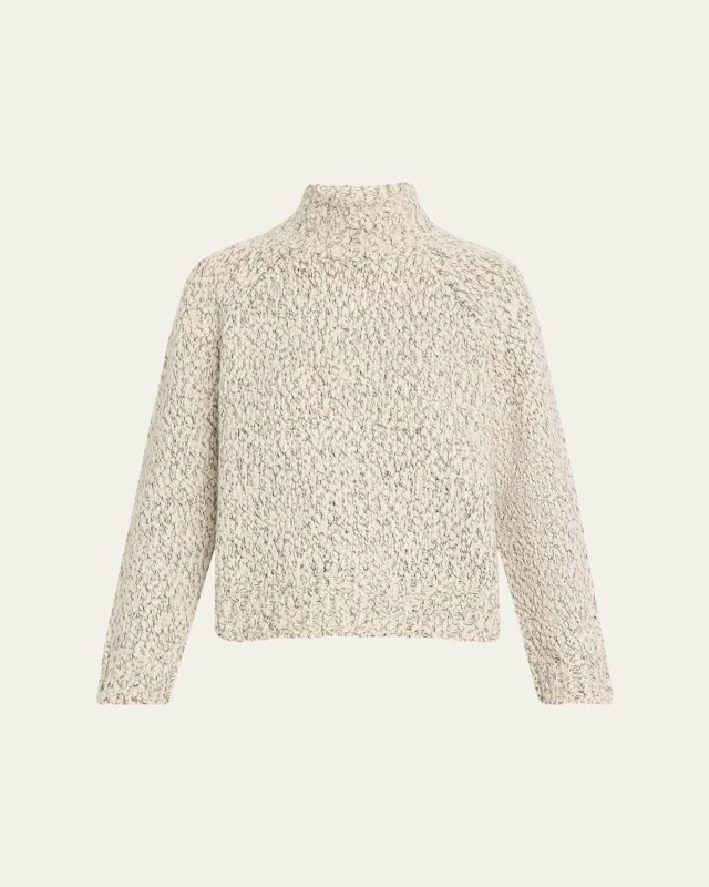 Textured Marl Turtleneck Sweater